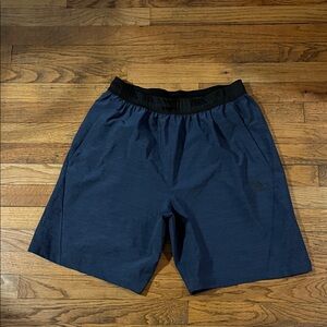 Adidas Men's Navy and Black Athletic Shorts